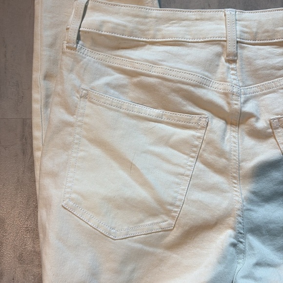 Lauren Conrad skinny ankle jeans  button front /distressed  stretch
Cream NWT 12 - Picture 9 of 12